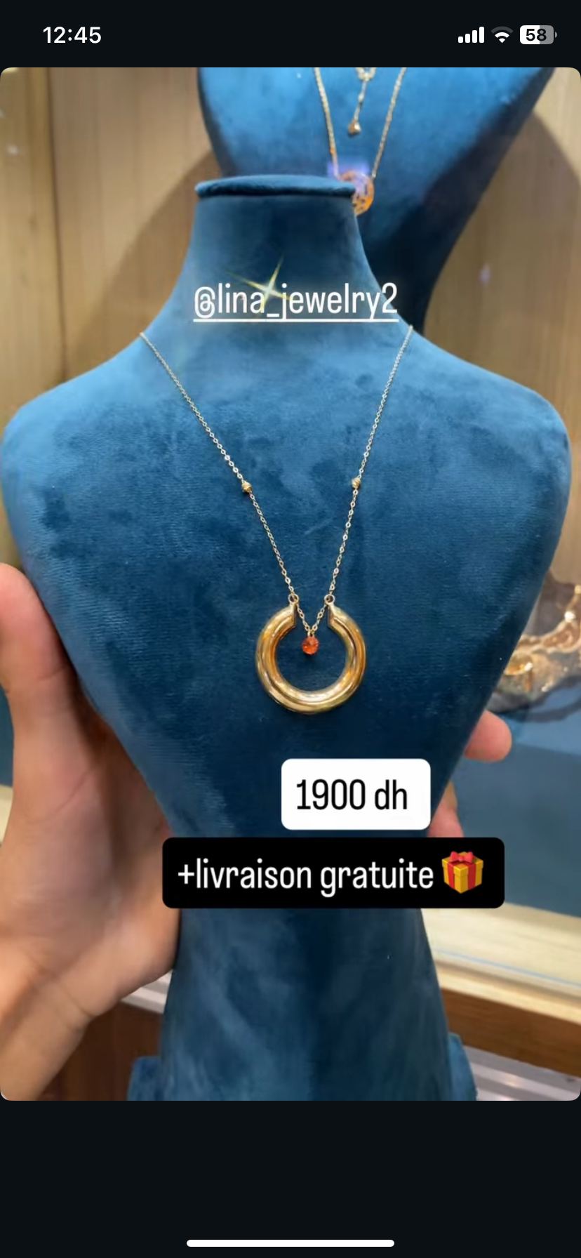Chaîne unique seulement chez lina