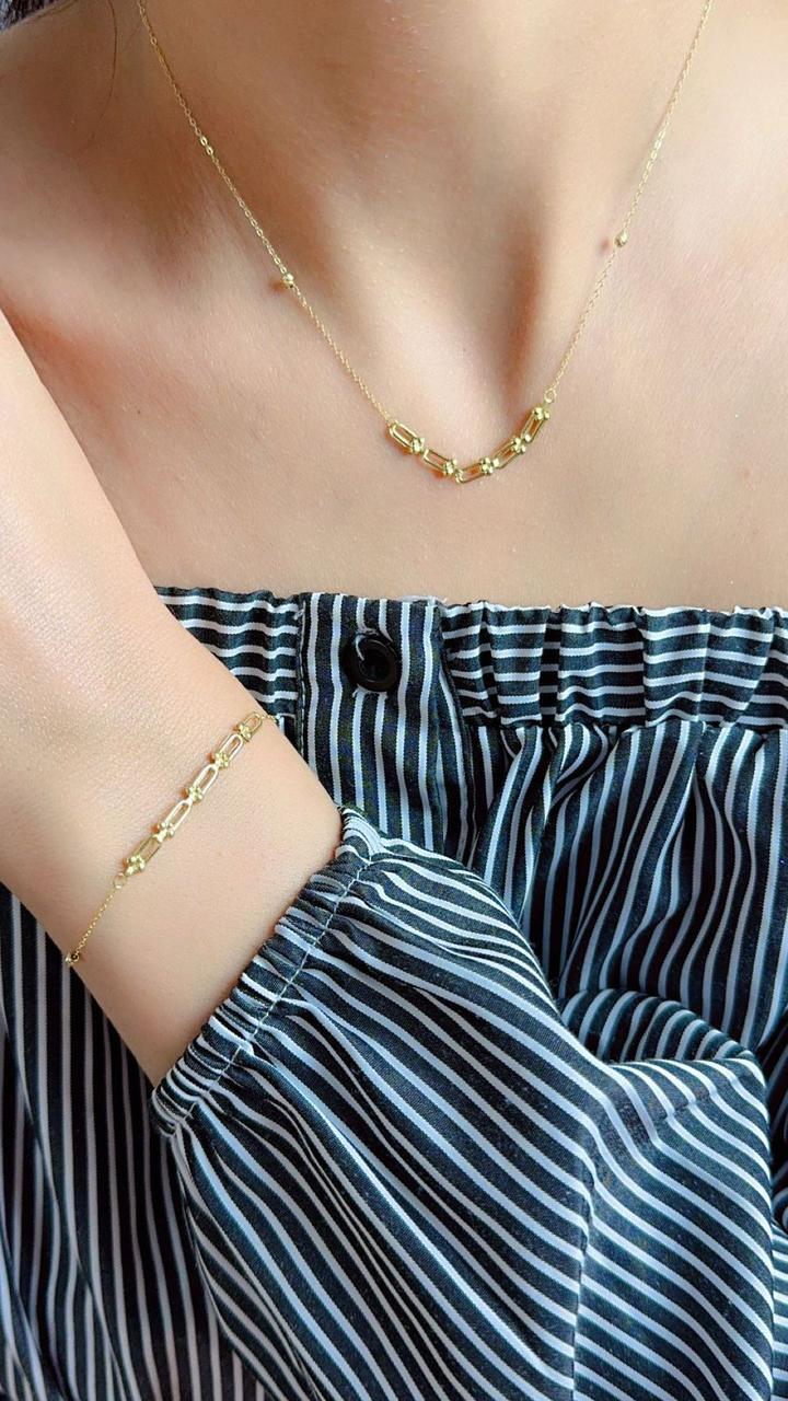 Ensemble Tiffany en or 18k